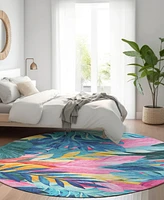 Addison Chantille Machine Washable ACN1497 8'x8' Round Area Rug