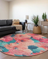 Addison Chantille Machine Washable ACN1547 8'x8' Round Area Rug