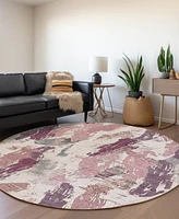 Addison Chantille Machine Washable ACN1597 8'x8' Round Area Rug