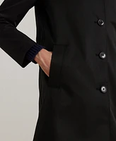 Lauren Ralph Womens Hooded A-Line Raincoat