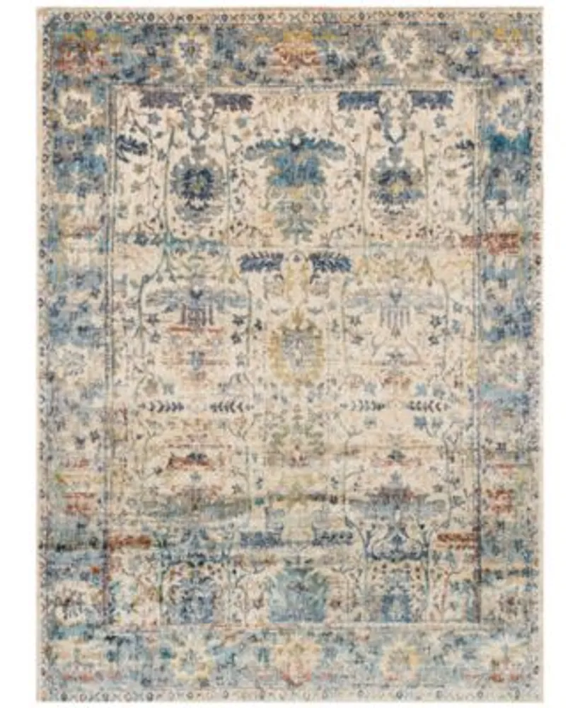 Loloi Anastasia Af 07 Sand Light Blue Area Rugs