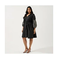 Estelle Cala Embroidered Mini Dress