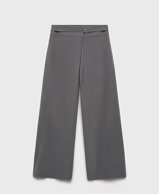 Mango Women's Fine Belt Straight Pants