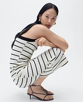 Mango Women's Striped Midi Dress