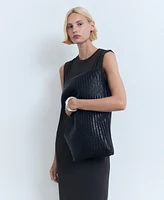 Mango Women's Flowy Long Dress