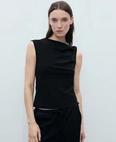 Mango Women's Bow Straight Pants