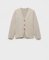 Mango Women's Jewel Buttons Knitted Cardigan