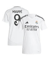 Adidas Women's Kylian Mbappe White Real Madrid 2024/25 Home Replica Player Jersey