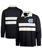 '47 Brand Men's Navy North Carolina Tar Heels Clubhouse Knox Thames Long Sleeve Rugby Polo Shirt