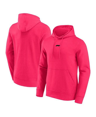 Fanatics Men's Pink Formula 1 Mini Logo Pullover Hoodie