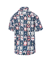 Reyn Spooner Men's Navy Atlanta Braves Champions Scenic Button-Up Shirt