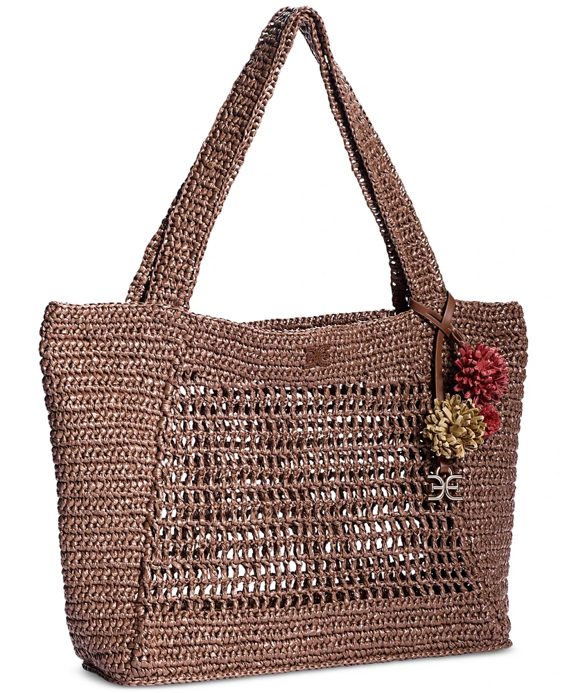 Sam Edelman Marcie Open Weave Raffia Tote