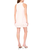CeCe Women's Sleeveless Ruffled-Hem Sheath Dress