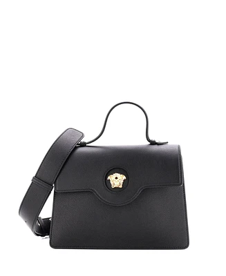 Pre-Owned Versace La Medusa Top Handle Tote Bag Leather
