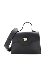 Pre-Owned Versace La Medusa Top Handle Tote Bag Leather