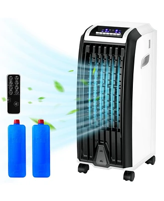 Portable Evaporative Air Cooler with 3 Wind Modes and Timer for Home Office