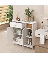 Freestanding Kitchen Cupboard Storage Organizer with 1 Large Drawer
