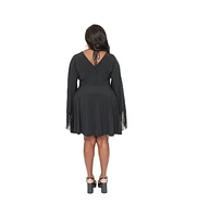 Smak Parlour Plus 1970s Fringe Fit & Flare Dress