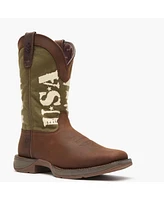 Durango Men's Rebel by Army Green Usa Print Western Boot