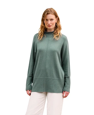Celtic & Co. Women's Drape Funnel Neck Sweater