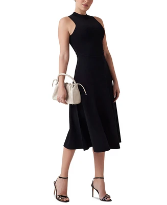 Guess Women's Cassandra Mock Neck Sleeveless Midi Dress