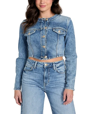 Guess Women's Gemma Cropped Denim Jacket