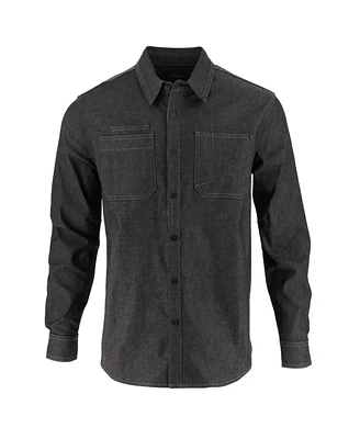 Thorogood Men's Vintage Stretch Denim Long Sleeve Button Up Shirt