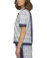 Central Park West Women's Foulard Print Top