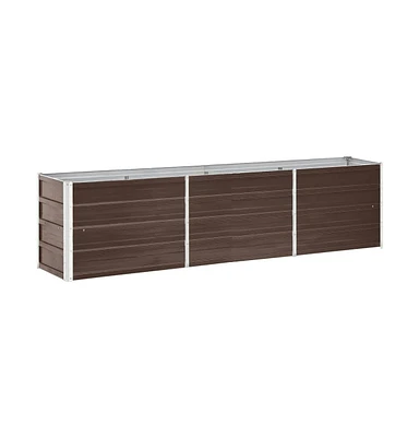 Garden Raised Bed Galvanized Steel 94.5"x15.7"x17.7