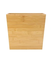 MegaChef 10.5 x 5.75 Inch Rectangle Bamboo Waste Basket