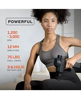 LifePro Sonic Pro Handheld Percussion Massage Gun with 8 Attachments for Deep Tissue Relief