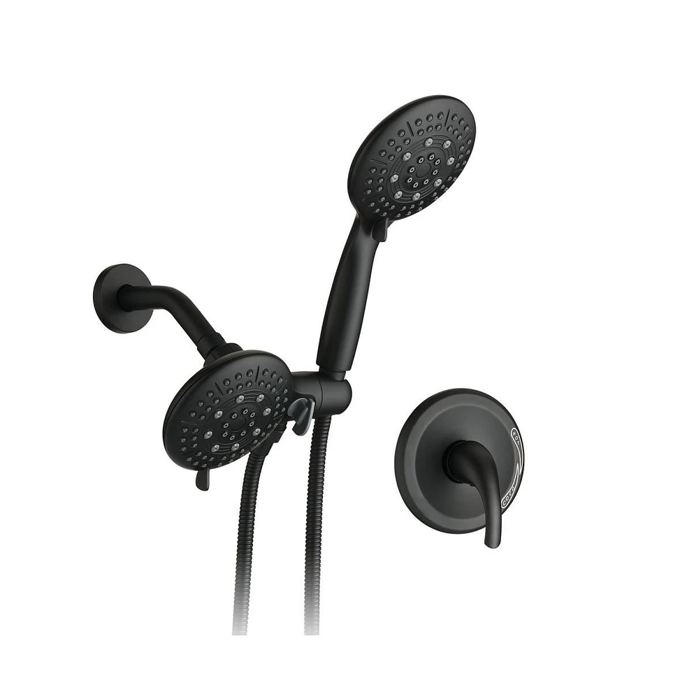 Rainsken Classic High Pressure Single Handle 6-Spray Patterns Rain shower Head with Handheld Shower