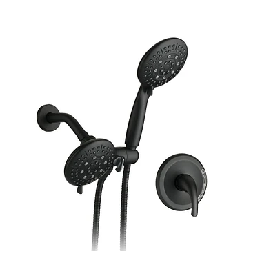 Rainsken Classic High Pressure Single Handle 6-Spray Patterns Rain shower Head with Handheld Shower