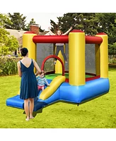 Kids Inflatable Bounce House with Slide and 480W blower