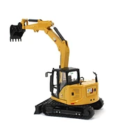 Cat Caterpillar 308 Cr Next Generation Mini Hydraulic Excavator with Work Tools and Operator High Line Series 1/50 Model by Diecast Masters