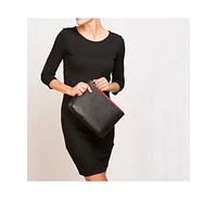 iPad Case Leather Clutch Bag Black Evening Purse