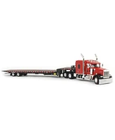 1/64 Black/Red Kenworth W900L Landoll 440B-50CA Traveling Axle Trailer