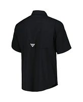 Columbia Men's Black Chicago White Sox Tamiami Omni-Shade Button-Down Shirt