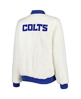 G-iii 4Her by Carl Banks Women's Oatmeal/Royal Indianapolis Colts Switchback Reversible Full-Zip Jacket