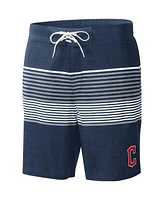 G-iii Sports by Carl Banks Men's Navy Cleveland Guardians Coastline Volley Swim Shorts