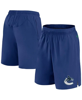 Fanatics Men's Blue Vancouver Canucks Authentic Pro Tech Shorts