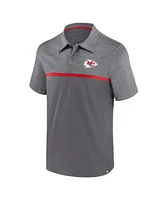 Fanatics Men's Gray Kansas City Chiefs Primary Polo Shirt
