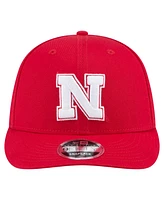 New Era Men's Scarlet Nebraska Huskers Low Profile 9FIFTY Snapback Hat