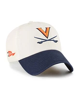 '47 Brand Men's Cream Virginia Cavaliers Grand Stand Clean Up Adjustable Hat