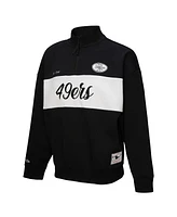 Mitchell & Ness Women's Black San Francisco 49ers Quarter-Zip Jacket