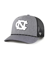 '47 Brand Men's Gray North Carolina Tar Heels Carbon Rope Adjustable Hat