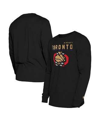 New Era Men's Black Toronto Raptors 2024/25 City Edition Long Sleeve T-Shirt