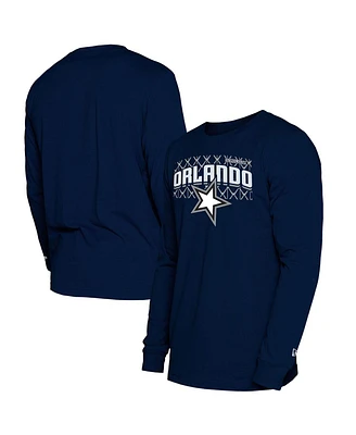 New Era Men's Navy Orlando Magic 2024/25 City Edition Long Sleeve T-Shirt