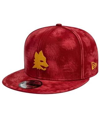 New Era Men's Red As Roma Tie-Dye 9FIFTY Snapback Hat