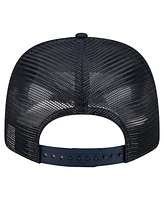 New Era Men's Navy Atlanta Braves Flag 9SEVENTY Stretch-Snap Hat